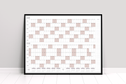 A0 Printable Wall Calendar 2025/2026, a Stationery Template by 3PointsCreative (Thumbnail 2 of 8)