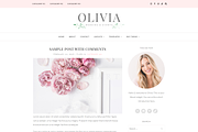 Feminine WordPress Theme | Olivia, a WordPress Template by Hello Chic Designs (Thumbnail 1 of 2)