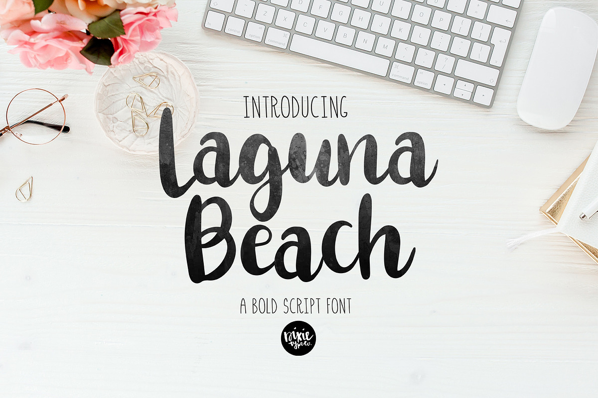 LAGUNA BEACH bold script font