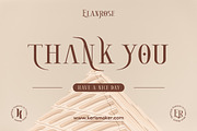 Elanrose, a Serif Font by kerismaker (Thumbnail 12 of 12)