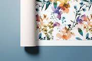 Watercolor Ink Floral Patterns, a Pattern Graphic by Ninterints (Thumbnail 10 of 11)