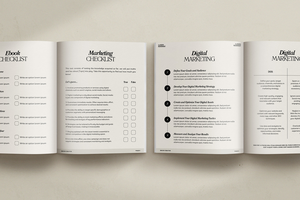 SERE / 2in1 Ebook & Workbook Kit, a Magazine Template by Wildnun Studio (Photo 10 of 45)