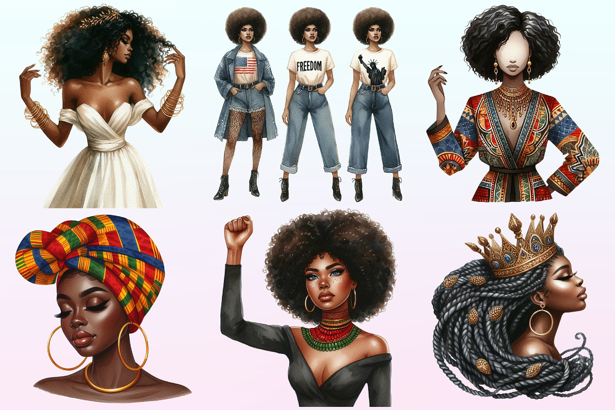 Juneteenth Black Women Sublimation, a Graphic by CitraGraphics (Photo 3 of 4)