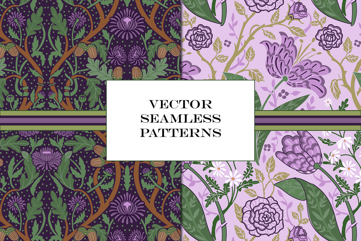 William Morris Floral Pattern Purple, a Pattern Graphic by RachelStudio (Photo 5 of 10)
