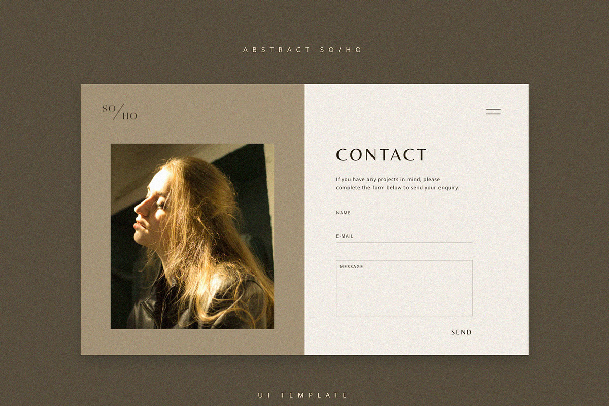 Soho UI Kit Creative Portfolio, a Landing Page Template by Skolastika Phoebe (Photo 6 of 6)