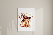 20 PNG Halloween Witch Cat Clipart, an Animal Illustration by Pati Charm Studio (Thumbnail 6 of 7)