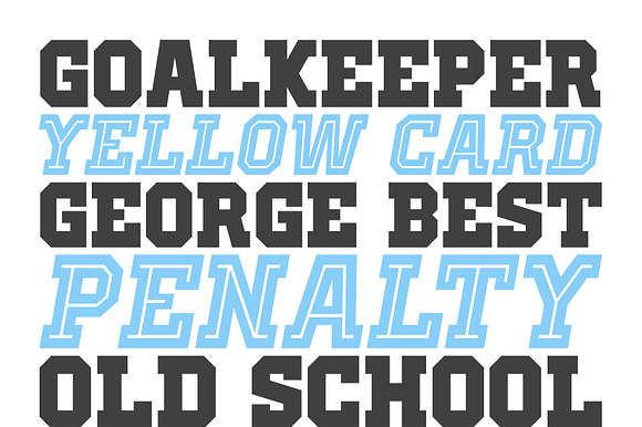 Old School United Font preview 4