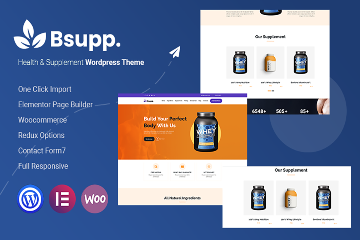 Bsupp - Supplement WordPress, a WordPress Template by Stylextheme
