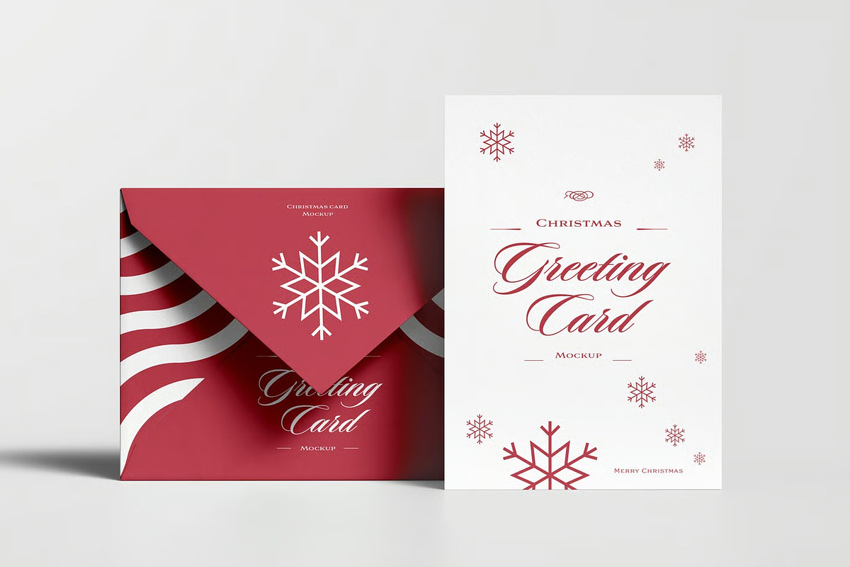 Greeting Card Mock-up, an Advertising Mockup by zippypixelstudio (Photo 5 of 14)