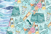 Poolside Digital Papers, a Pattern Graphic by Phantasia Design (Thumbnail 7 of 7)