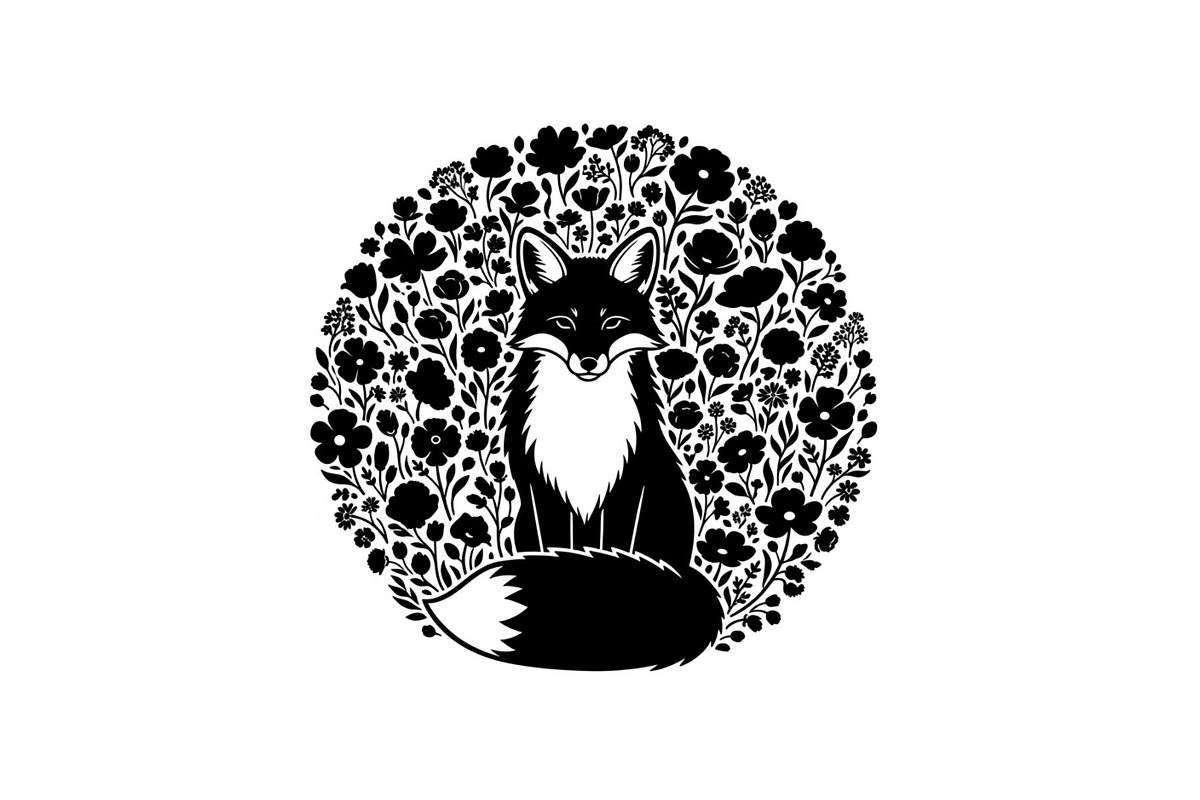 Cute Fox Silhouette Bundle, an Illustration by Designs_River (Photo 6 of 31)