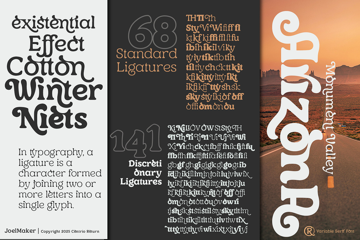 Centrio Return, a Serif Font by joelmaker (Photo 8 of 21)