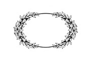 Botanical Oval Wreath Frame Bundle, an Illustration by Designer_Momina (Thumbnail 20 of 51)