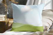 Living Room Square Pillow Mockup, a Household Mockup by NoemieDesigns (Thumbnail 8 of 11)