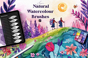 Super Natural Watercolour Brushes