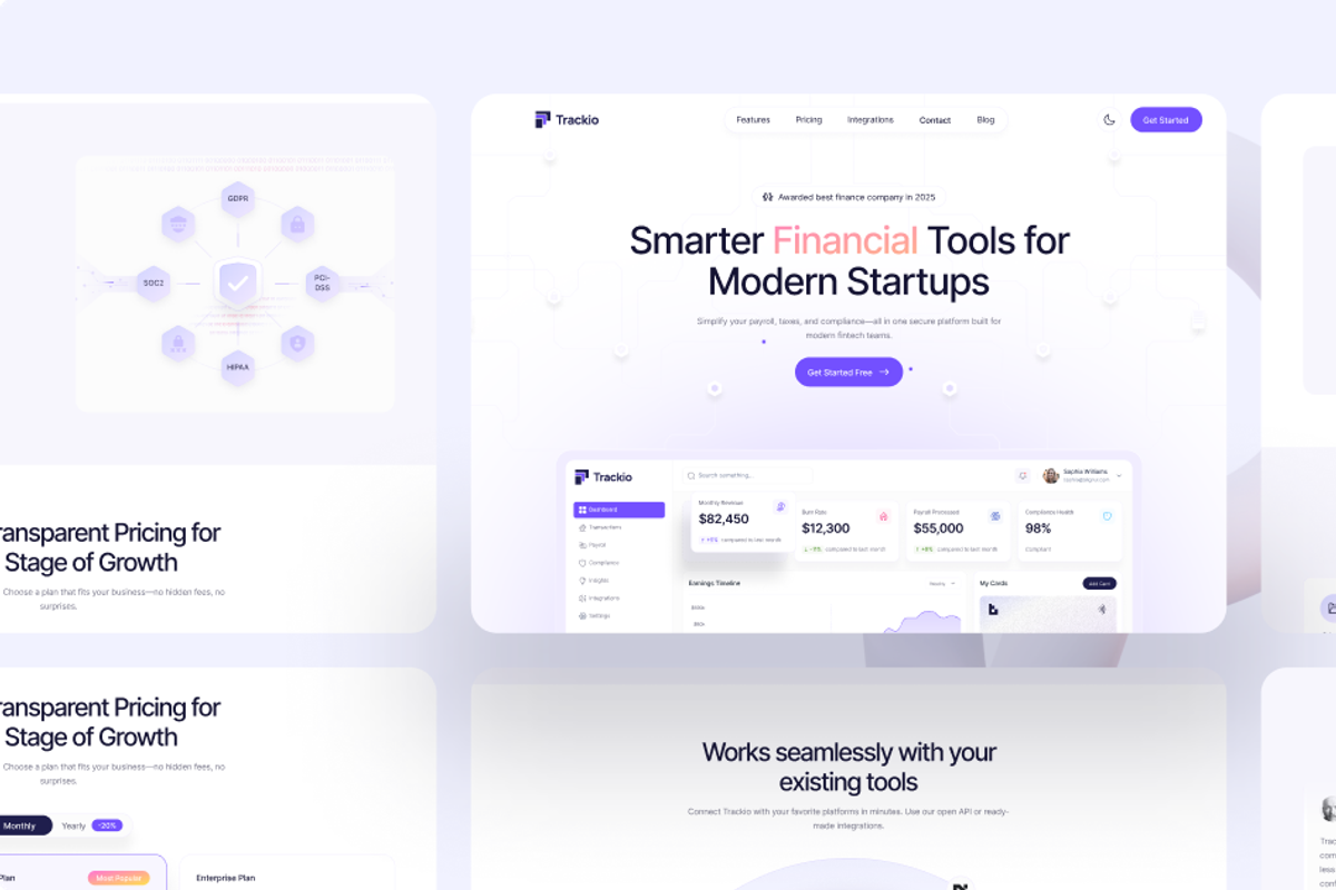 Trackio - Finance HTML Template, a HTML Template by TNCFlow (Photo 5 of 5)