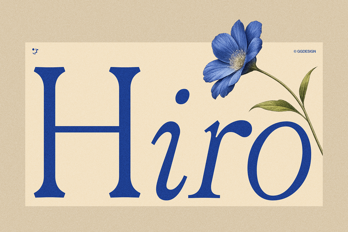 GG Hiro, a Serif Font by GG Design (Photo 1 of 12)