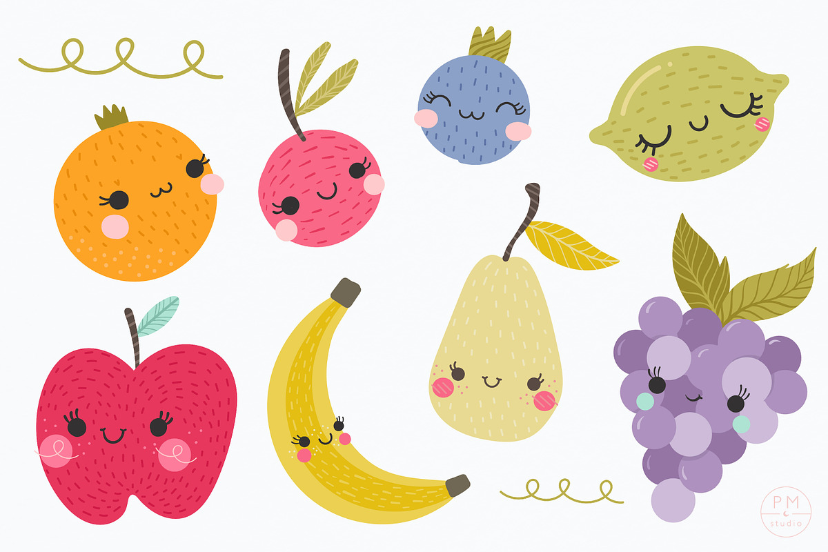 Sweet Fruit Clipart Collection, a Graphic by PetiteMarket (Photo 3 of 3)