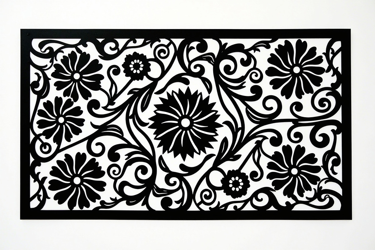 Elegant Laser Cut Floral Frames, an Illustration by abu67222 (Photo 4 of 7)