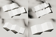 A4 Four Fold Flyer Mockup Bundle, a Books & Magazine Mockup by MockupShelf (Thumbnail 4 of 12)