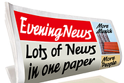Eveningnews fonts, a Script Font by Wiescher Design (Thumbnail 2 of 6)