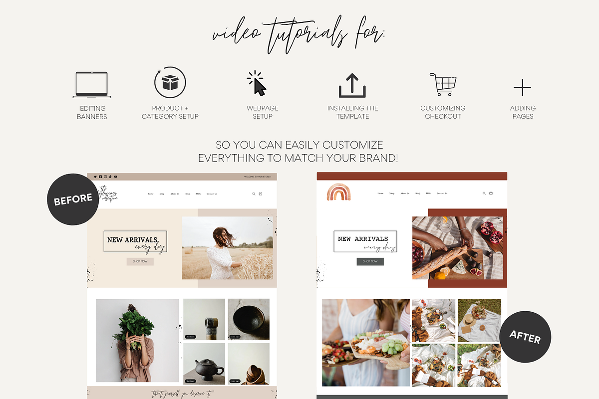 Shopify Template | Daydreamer Co, a Templates & Theme by Easy Website Themes (Photo 8 of 9)