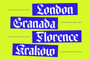 Wilfred Knights Modern Blackletter, a Blackletter Font by timelesstype.co (Thumbnail 12 of 20)