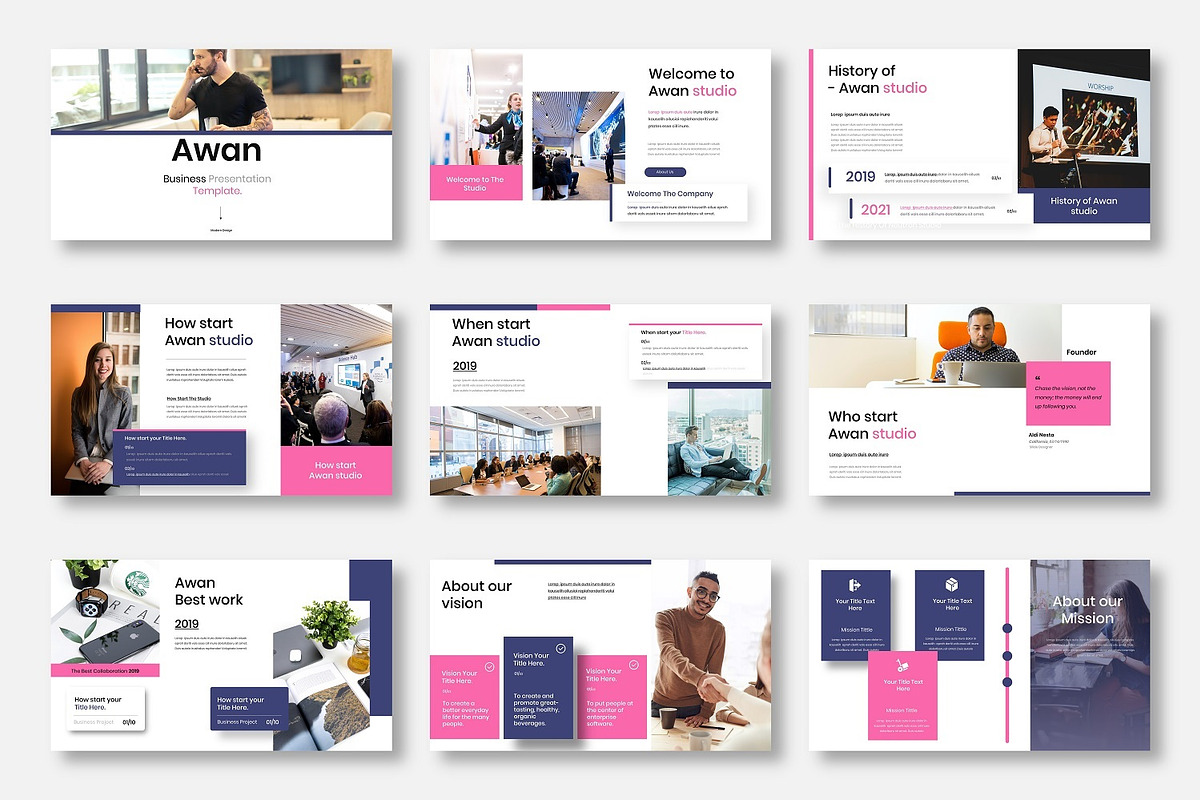 Awan – Business Keynote Template, a Presentation Template by Dens Creative Studio (Photo 2 of 6)