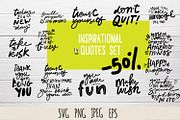 Inspirational quotes set +bonus back, an Illustration by Veronika M (Thumbnail 1 of 4)