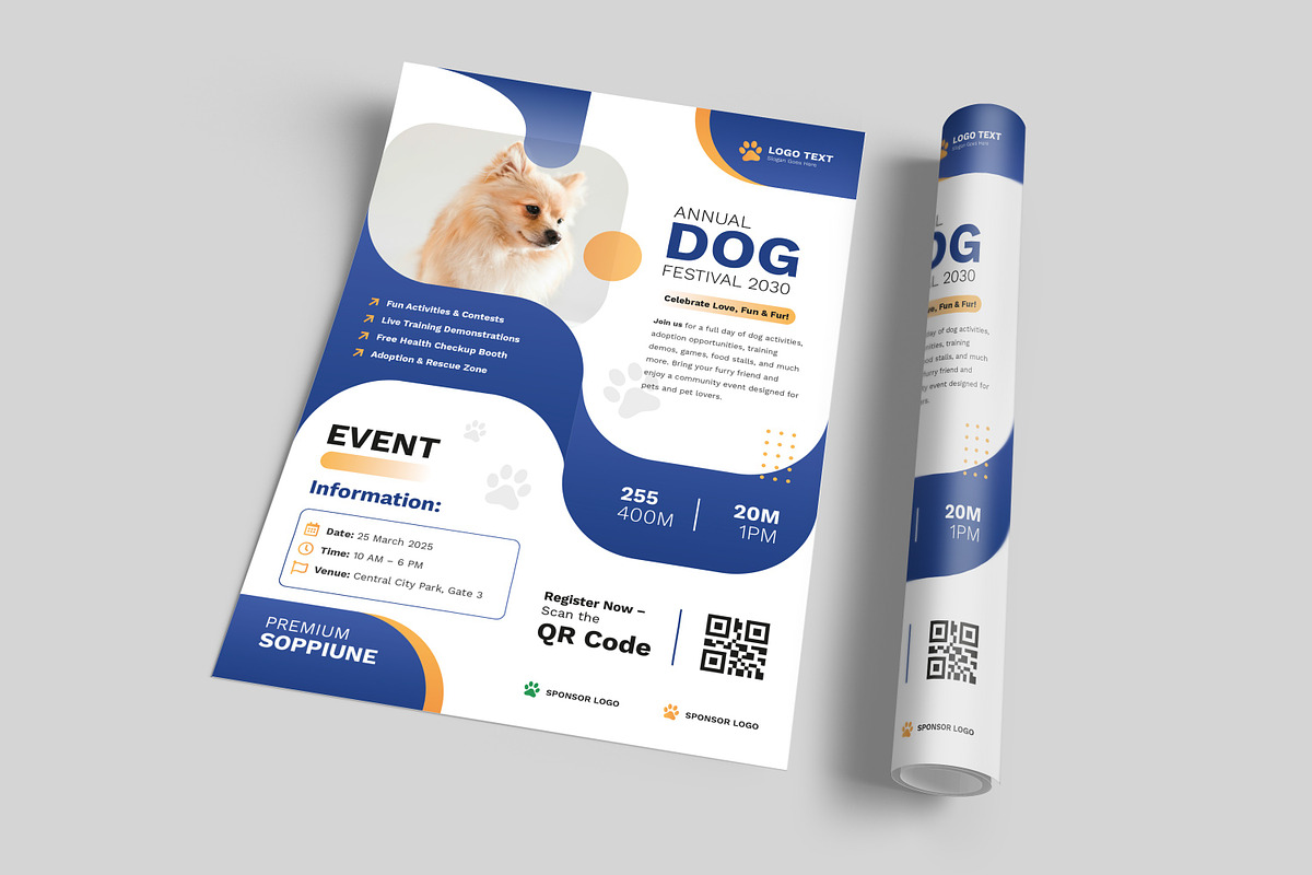Dog Festival Event Flyer template, a Flyer Template by zahidhossainalif (Photo 2 of 4)
