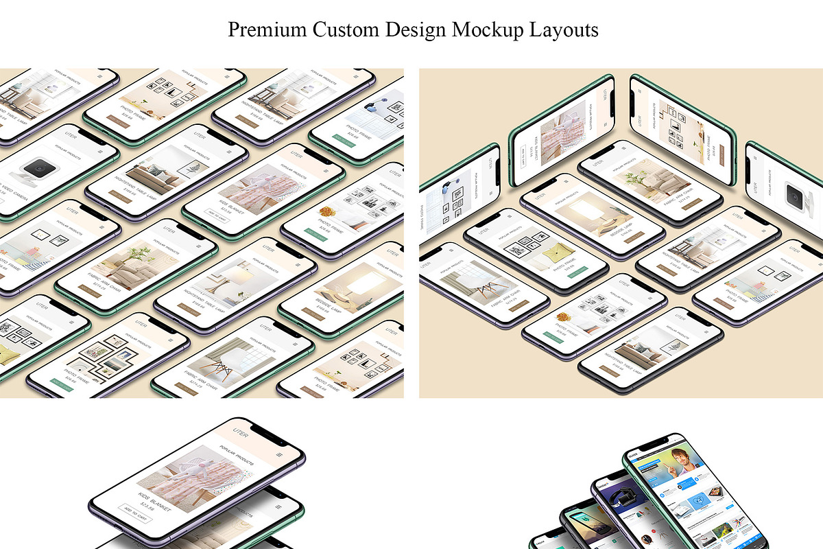 ALL 3D iPHONE MOCK-UP BUNDLE VOL-I4, an iPhone Mockup by Graphicsworld125 (Photo 4 of 20)