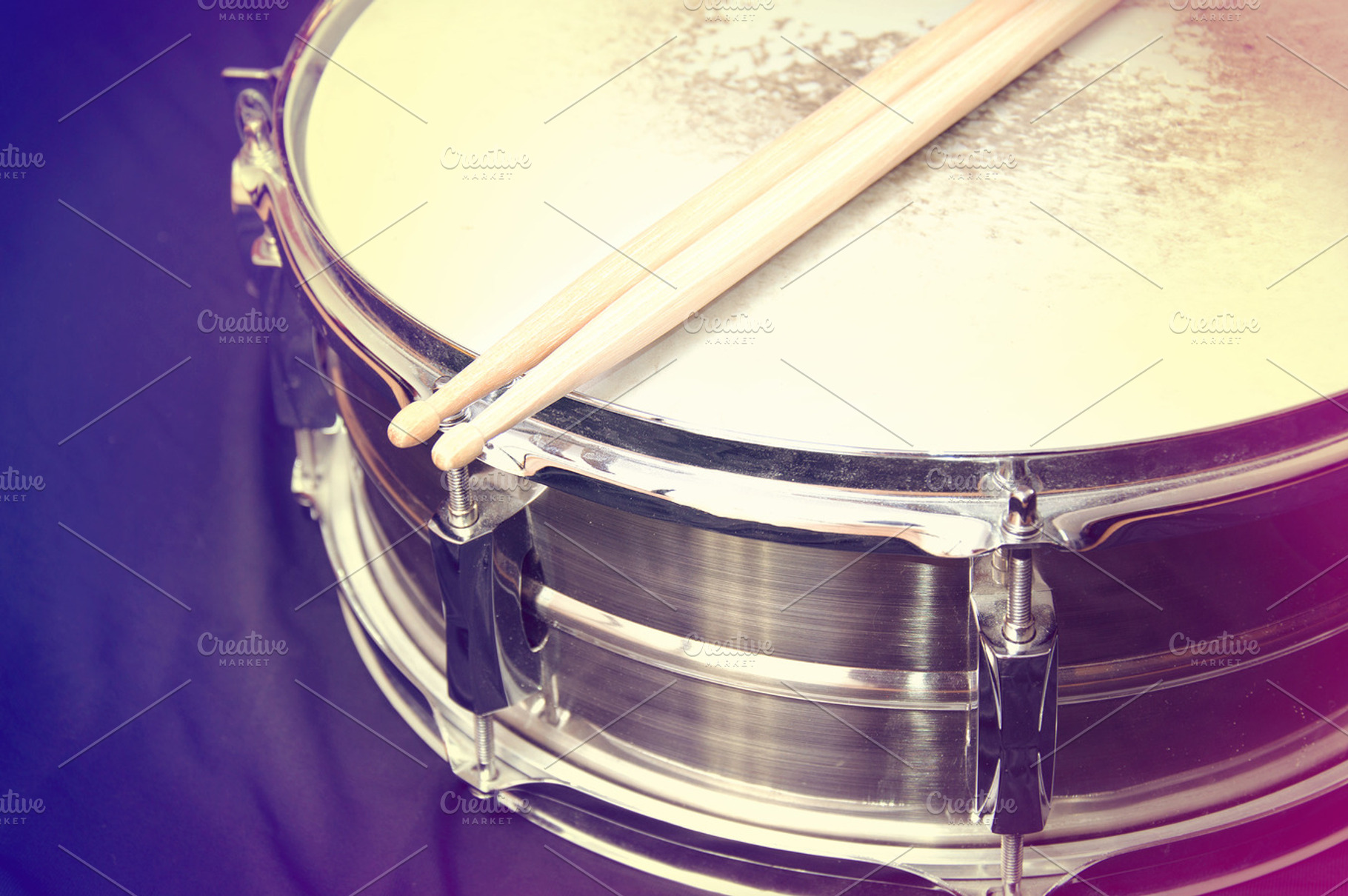 Snare drum and sticks music concept containing drum, rock, and musical, an Arts & Entertainment Photo by Milosz Aniol