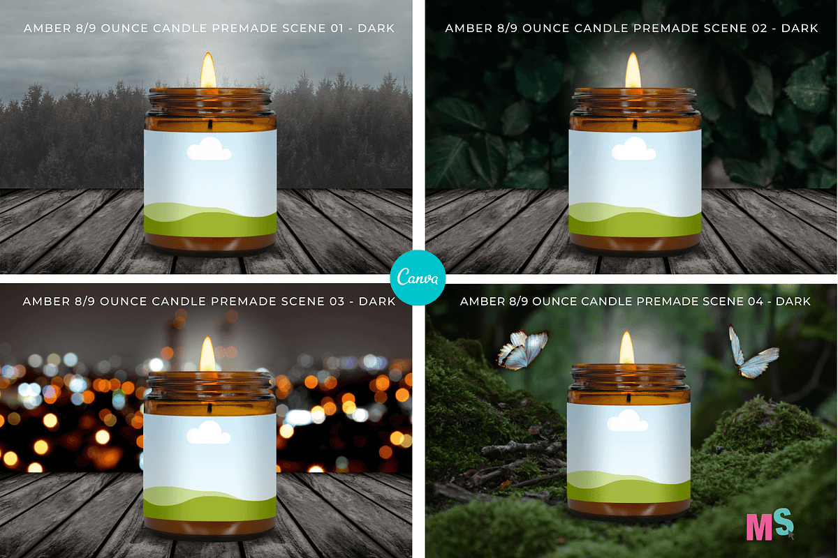 Amber Candle Jar Mockup for Canva, a Mockup by Mockup Scene (Photo 8 of 21)