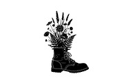 Floral Boot Silhouette Bundle, an Illustration by Gaye Art (Thumbnail 13 of 31)