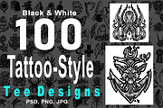 100 Tattoo-Style Tee Designs, an Object Illustration by Design by sebrodbrick (Thumbnail 1 of 34)
