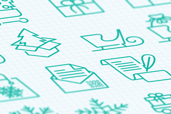 16 Christmas Delivery Icons