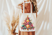 Colorful Christmas Tree Clipart, an Illustration by DreamCafeArt (Thumbnail 8 of 8)
