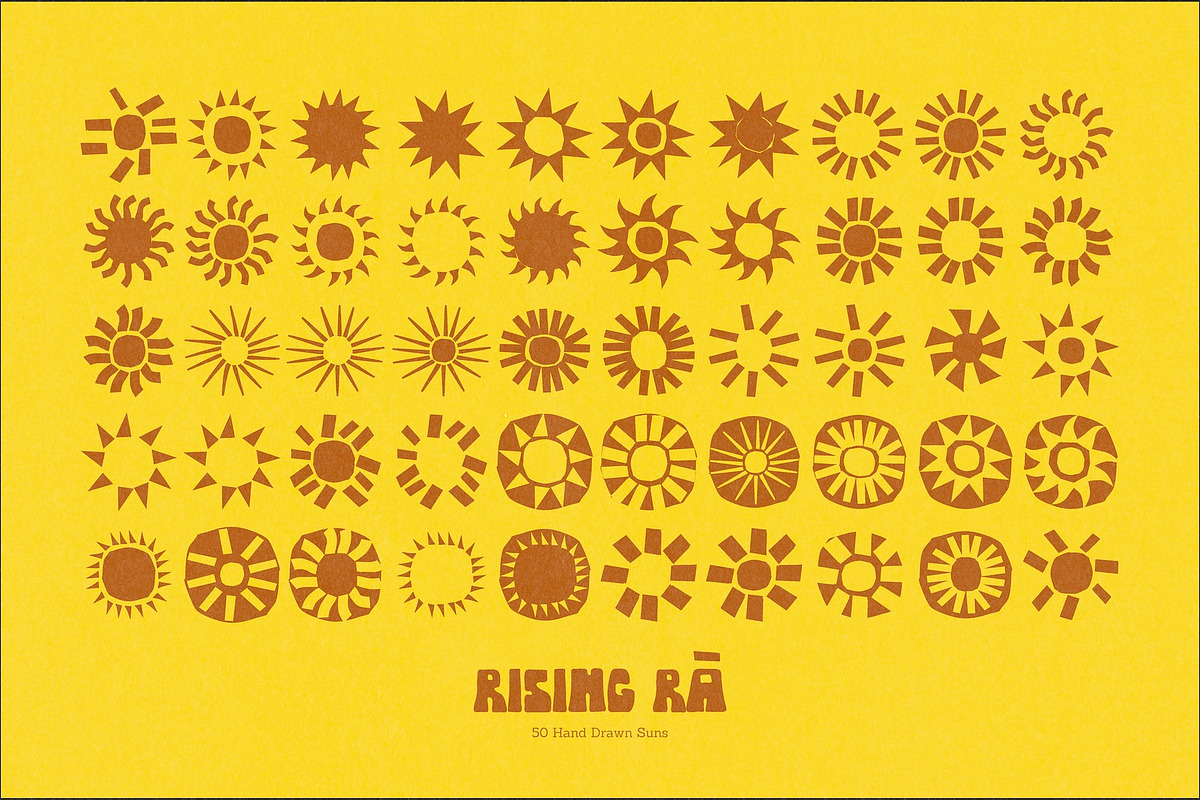 Rising Rā - 50 Hand Drawn Suns, a Decorative Illustration by Madeline ODonoghue Design (Photo 5 of 12)