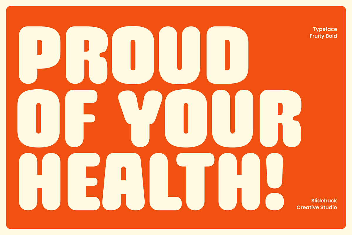 Fruity Bold - Bold Display Font, a Font by Studio Moara (Photo 3 of 8)