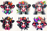 Funny Cow clipart, an Illustration by Libby Wishes (Thumbnail 3 of 6)