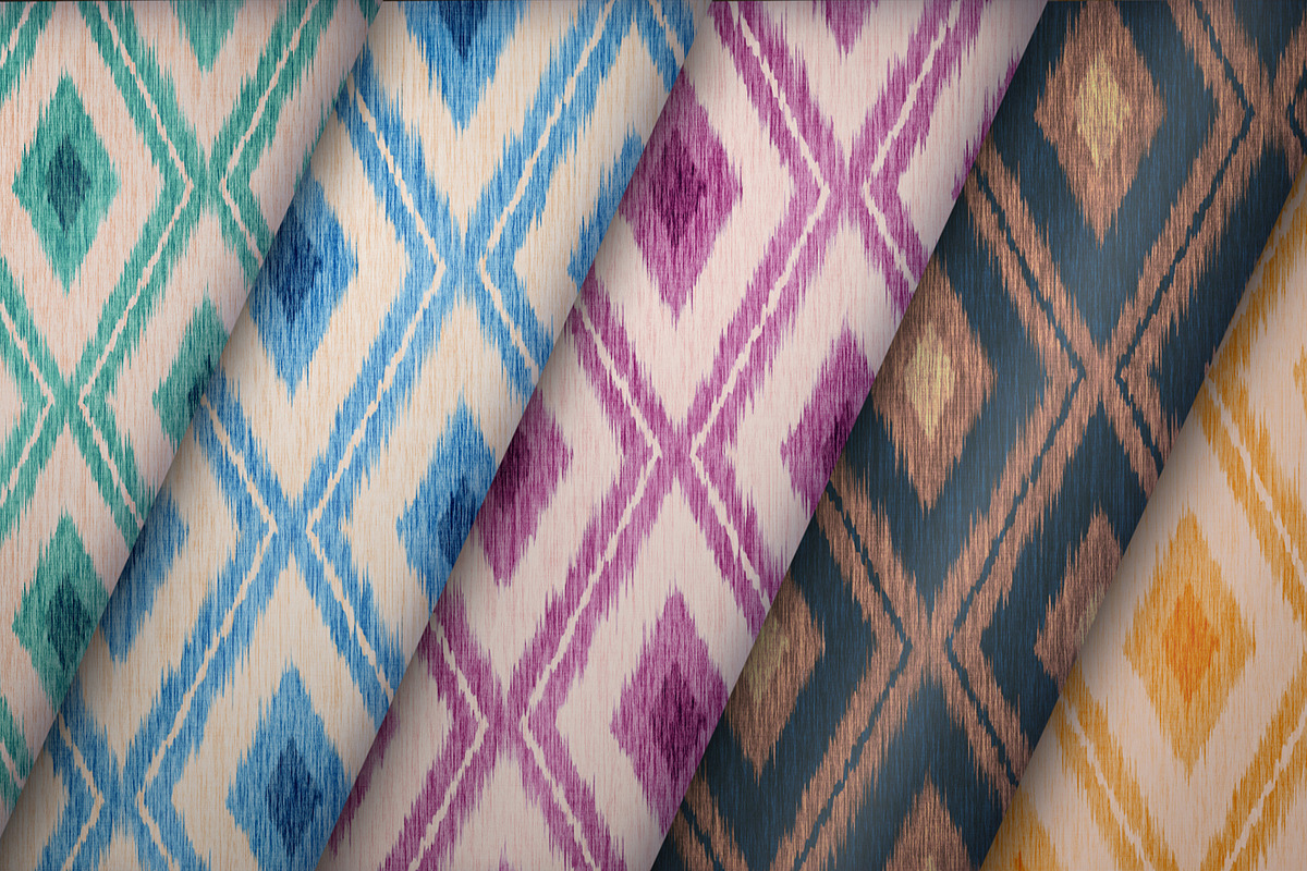Seamless Ikat Diamond Boho Pattern, a Pattern Graphic by Sir13 (Photo 8 of 8)