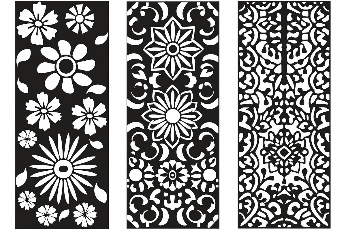 Elegant Floral Laser Cut Panel Bundl, a Graphic by BIPLOB EXPERT (Photo 3 of 10)