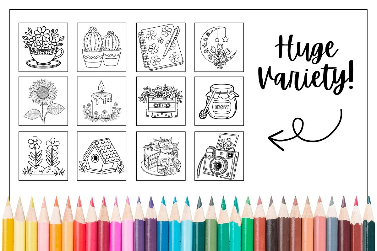 Cozy Spring Coloring Book, a Seasonal Illustration by Ammar Arts (Photo 3 of 3)