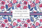 Indian Floral Patterns Shalimar Pink, a Pattern Graphic by RachelStudio (Thumbnail 10 of 10)