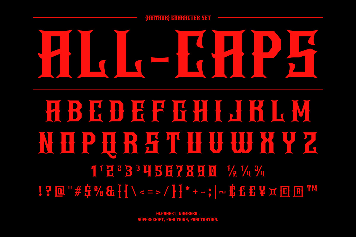 Keithor – Western Gothic Font, a Blackletter Font by Drizy (Photo 4 of 10)