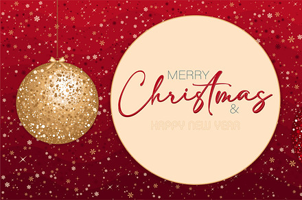 Merry Christmas greeting card