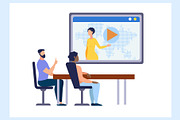 Office Work Vector Scenes, a Person Illustration by Tera Vector (Thumbnail 3 of 3)