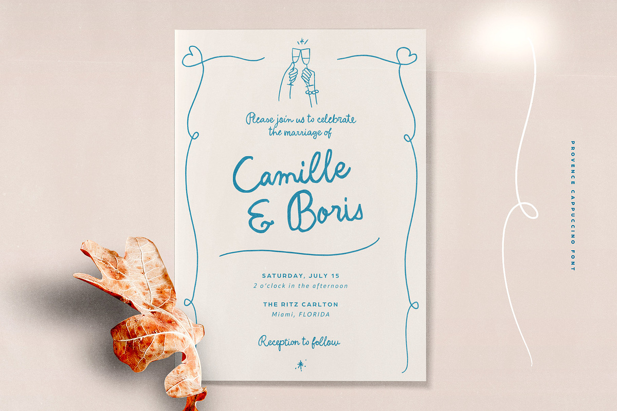 Provence Cappuccino Script & Doodles, a Handwritten Font by Ivan Rosenberg (Photo 5 of 12)