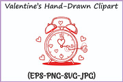 Whimsical Hand-Drawn Valentine SVG, a Seasonal Illustration by Gfx Expert Team (Thumbnail 14 of 15)