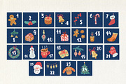 Cozy Christmas Advent Calendar, a Seasonal Illustration by Checks & Dots (Thumbnail 3 of 4)